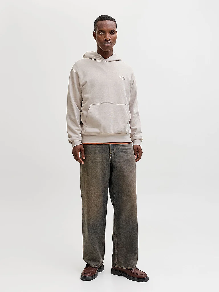 JACK & JONES Kapuzensweater - Hoodie JJROAR beige   L herren 4